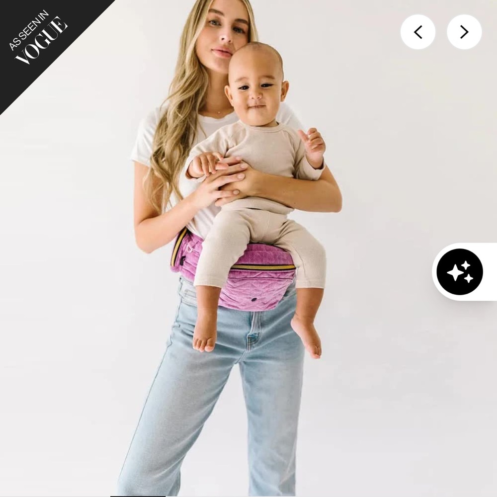 Tushbaby Hip Seat Carrier - Pink / Gold